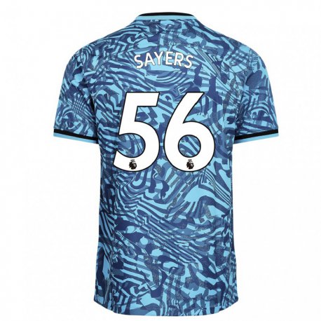 Kandiny Femme Maillot Charlie Sayers #56 Bleu Bleu Foncé Troisieme 2022/23 T-shirt