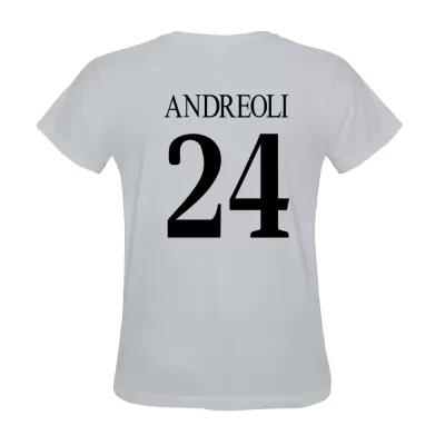 Homme Maillot Nicola Andreoli #24 Blanc Chemise