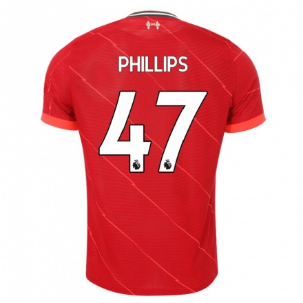 Femme Maillot Nathaniel Phillips #47 Rouge Tenues Domicile 2021/22 T-Shirt