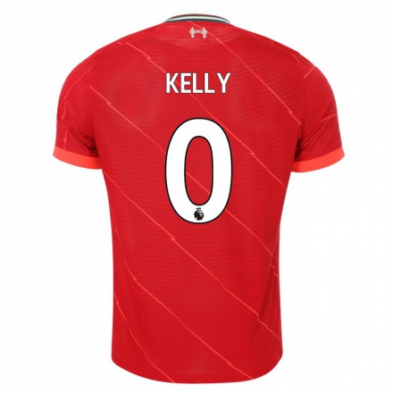 Femme Maillot Oscar Kelly #0 Rouge Tenues Domicile 2021/22 T-Shirt