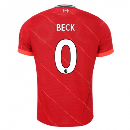 Femme Maillot Owen Beck #0 Rouge Tenues Domicile 2021/22 T-shirt