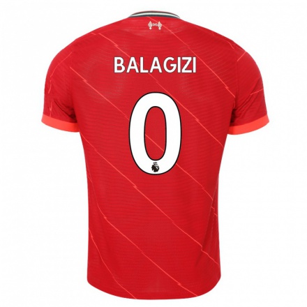 Femme Maillot James Balagizi #0 Rouge Tenues Domicile 2021/22 T-shirt