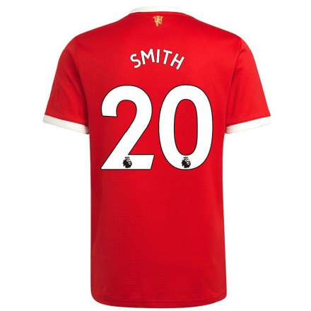 Femme Maillot Kirsty Smith #20 Rouge Tenues Domicile 2021/22 T-Shirt