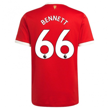 Femme Maillot Rhys Bennett #66 Rouge Tenues Domicile 2021/22 T-shirt