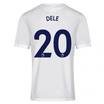 Femme Maillot Dele Alli #20 Blanche Tenues Domicile 2021/22 T-shirt