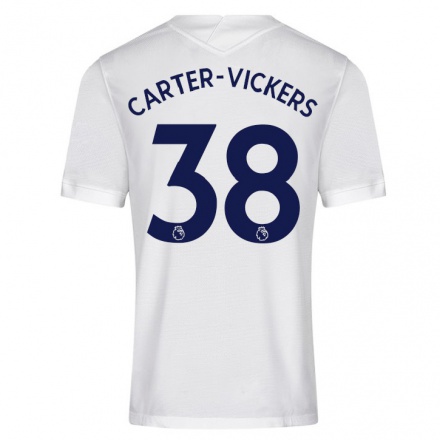 Femme Maillot Cameron Carter-Vickers #38 Blanche Tenues Domicile 2021/22 T-Shirt