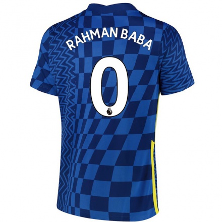 Femme Maillot Abdul Rahman Baba #0 Bleu Foncé Tenues Domicile 2021/22 T-shirt