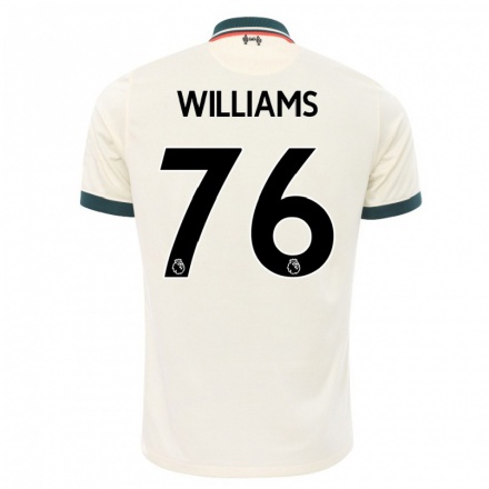 Femme Maillot Neco Williams #76 Beige Tenues Extérieur 2021/22 T-shirt