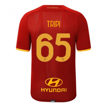 Femme Football Maillot Filippo Tripi #65 Rouge Tenues Domicile 2021/22 T-Shirt