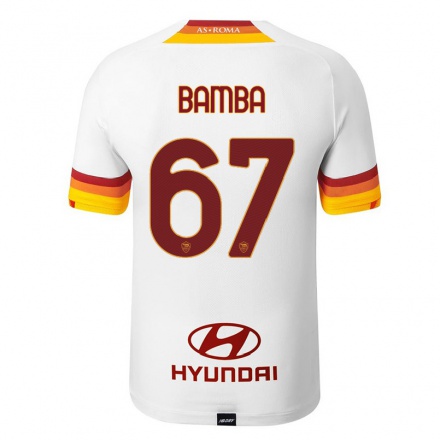 Femme Football Maillot Mory Bamba #67 Blanc Tenues Extérieur 2021/22 T-Shirt