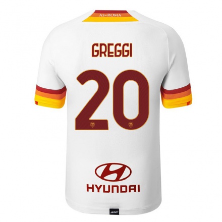 Femme Football Maillot Giada Greggi #20 Blanc Tenues Extérieur 2021/22 T-Shirt