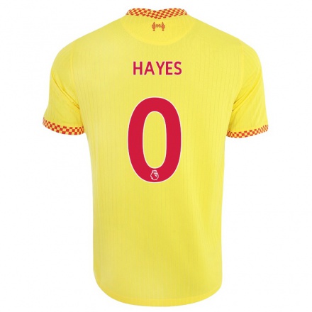 Femme Football Maillot Charlie Hayes-green #0 Jaune Tenues Third 2021/22 T-shirt