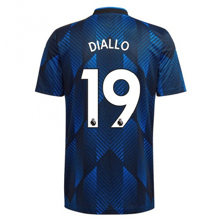 Femme Football Maillot Amad Diallo #19 Bleu Foncé Tenues Third 2021/22 T-shirt