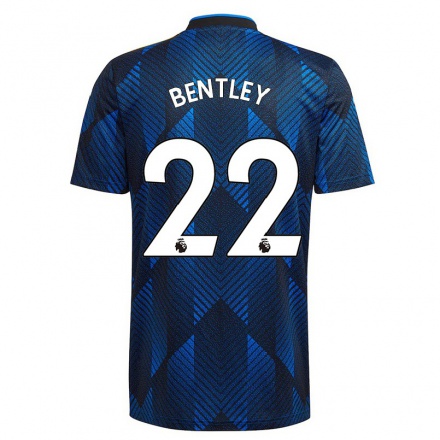 Femme Football Maillot Fran Bentley #22 Bleu Foncé Tenues Third 2021/22 T-shirt