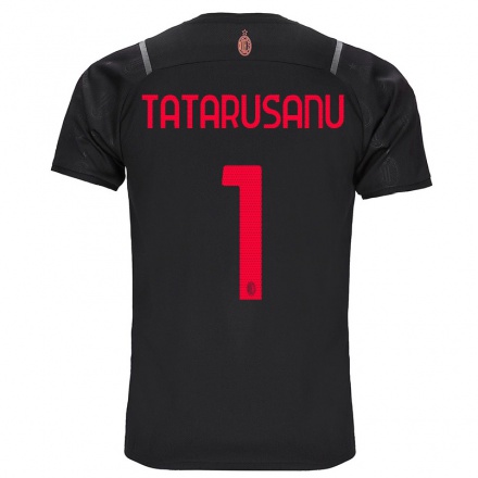 Femme Football Maillot Ciprian Tatarusanu #1 Noir Tenues Third 2021/22 T-Shirt