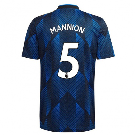 Femme Football Maillot Aoife Mannion #5 Bleu Foncé Tenues Third 2021/22 T-Shirt