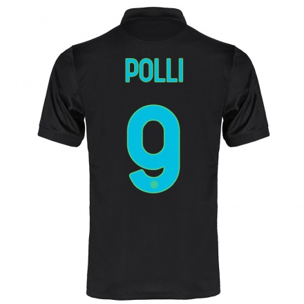 Femme Football Maillot Elisa Polli #9 Noir Tenues Third 2021/22 T-Shirt