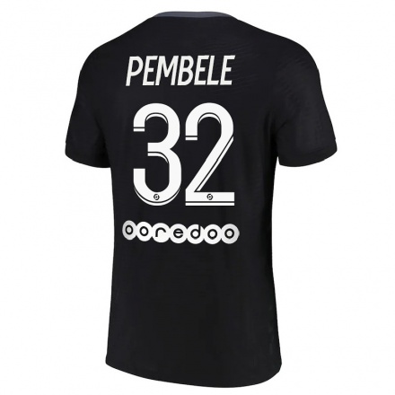 Femme Football Maillot Timothee Pembele #32 Noir Tenues Third 2021/22 T-Shirt