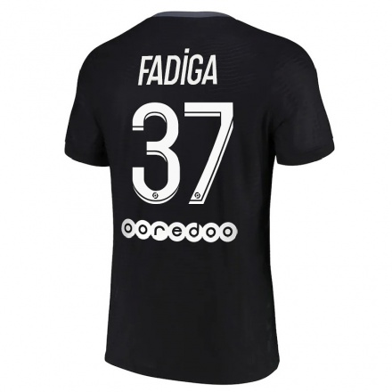 Femme Football Maillot Bandiougou Fadiga #37 Noir Tenues Third 2021/22 T-Shirt