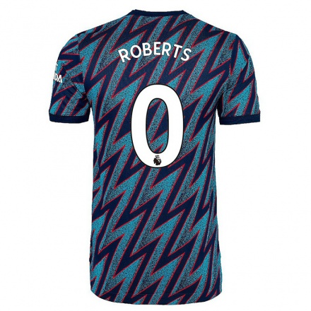Femme Football Maillot Mathaeus Roberts #0 Bleu Noir Tenues Third 2021/22 T-shirt