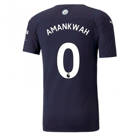 Femme Football Maillot Yeboah Amankwah #0 Bleu Foncé Tenues Third 2021/22 T-Shirt