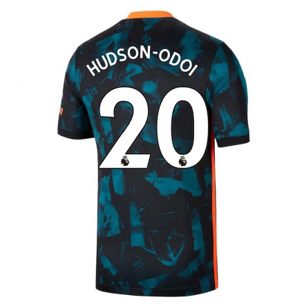 Femme Football Maillot Callum Hudson-Odoi #20 Bleu Foncé Tenues Third 2021/22 T-Shirt