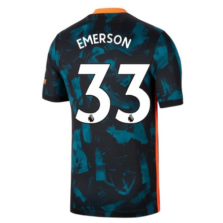 Femme Football Maillot Emerson #33 Bleu Foncé Tenues Third 2021/22 T-Shirt