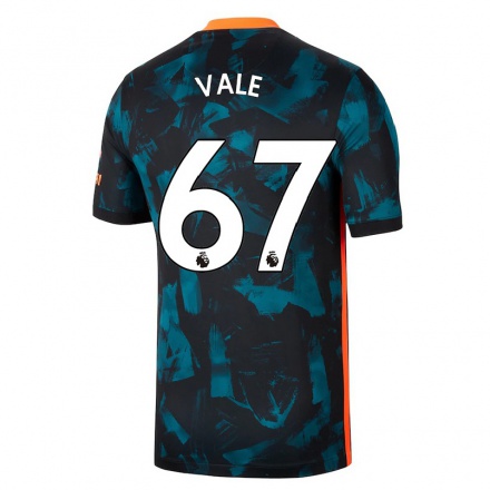 Femme Football Maillot Harvey Vale #67 Bleu Foncé Tenues Third 2021/22 T-Shirt