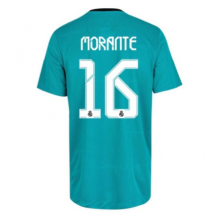 Femme Football Maillot Ivan Morante #16 Vert Clair Tenues Third 2021/22 T-Shirt