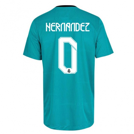 Femme Football Maillot Juanma Hernandez #0 Vert Clair Tenues Third 2021/22 T-Shirt